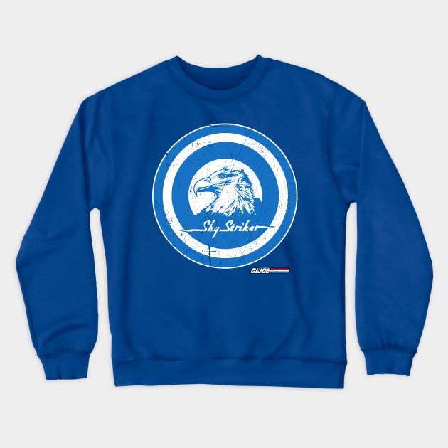 SkyStriker 2 - Distressed Crewneck Sweatshirt by BigOrangeShirtShop